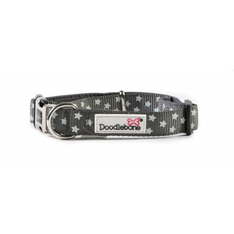 Padded Collar Grey Stars Glow in the Dark 1-2