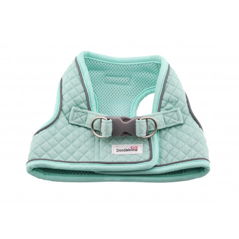 Dinky Dog Snappy Harness Mint Quilt 1