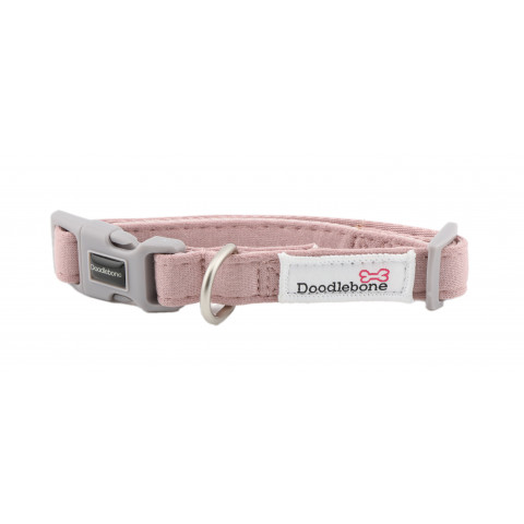 Dinky Dog Collar Chalky Pink 1-2