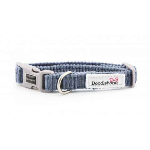 Dinky Dog Collar Blue Cord 1-2