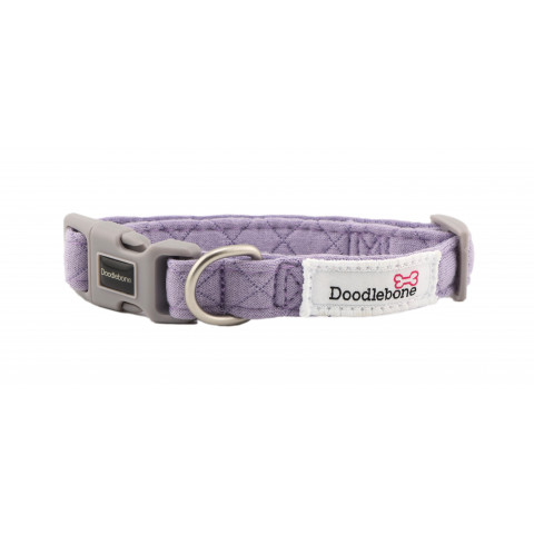 Dinky Dog Collar Lilac Quilt 0.5-1